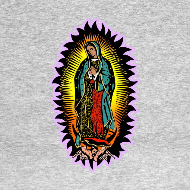 Our Lady of Guadalupe Virgin Mary by Cabezon